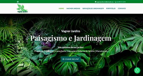 Vagner Jardins - Site Institucional